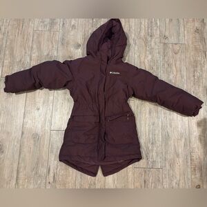Columbia Kids Deep Purple Winter Coat Size Small (7/8)